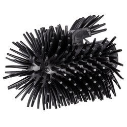 Czarna Zapasowa końcówka do szczotki toaletowej, silikonowa, ∅ 7,5 cm, WENKO