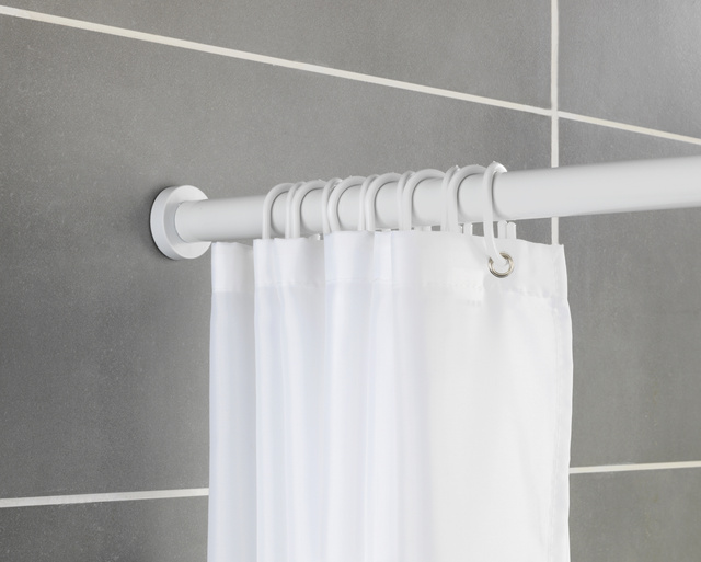 Teleskopowy drążek prysznicowy LUZ, Ø 2,8 cm, 110-185 cm, biały, WENKO