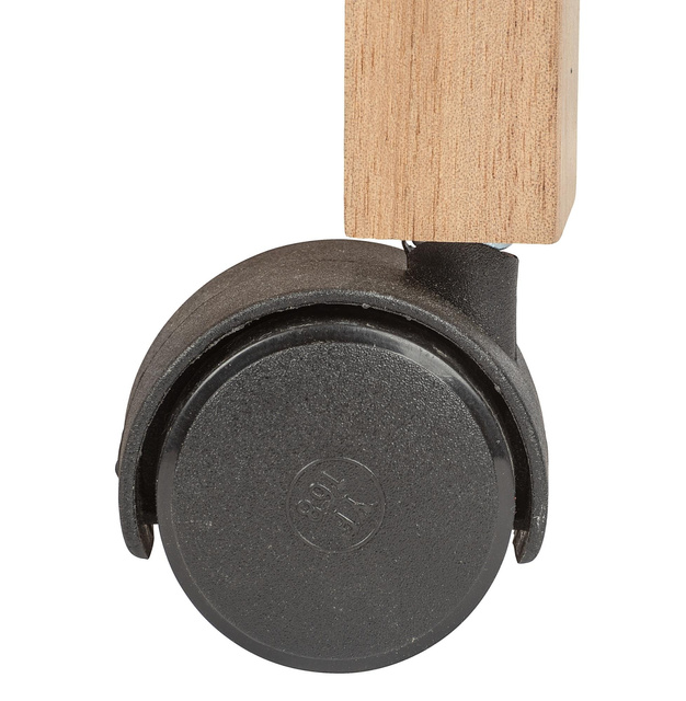 Regał łazienkowy na kółkach ACINA z trzema półkami, drewno akacjowe, WENKO