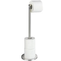 Stojak łazienkowy na papier toaletowy, konstrukcja z uchwytem i drążkiem na 4 dodatkowe rolki - WENKO