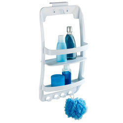 Uniwersalna półka łazienkowa - półka do montowania na kabinie lub drzwiach w łazience, WENKO