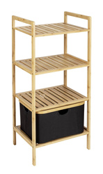 Regał łazienkowy z 3 poziomami, bambus, Ecori, WENKO
