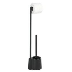 Stojak na szczotkę do WC i papier toaletowy AVOLA BLACK, WENKO
