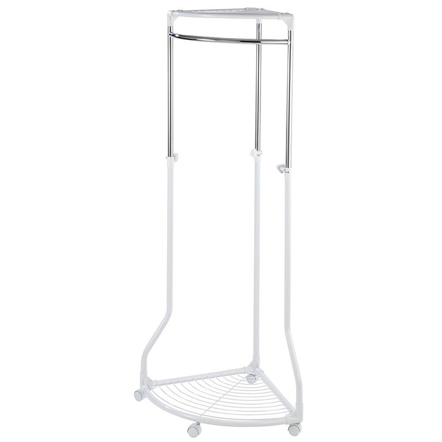 Narożny wieszak na ubrania - szafa na kółkach, WENKO