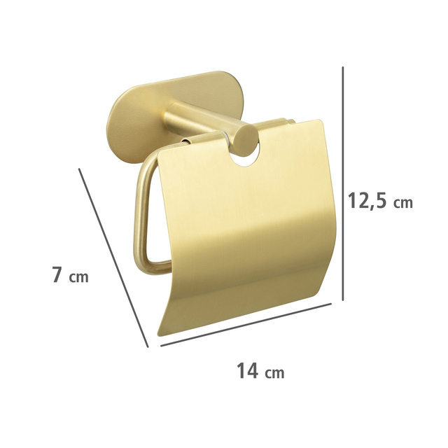 Srebrny Uchwyt na papier toaletowy OREA SHINE, Turbo - Loc, WENKO