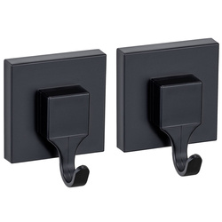 Zestaw 2 haczyków na ręczniki QUADRO, montaż bez wiercenia