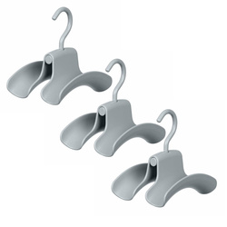 Wieszak na torby HERKULES, trzy sztuki, szary, WENKO