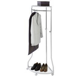 Narożny wieszak na ubrania - szafa na kółkach, WENKO