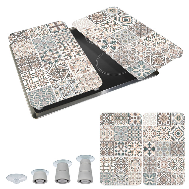 Szklane płyty na kuchenkę z mozaiką, 2 sztuki, WENKO