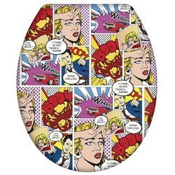 Deska sedesowa Pop-Art - Duroplast, wolnoopadająca, WENKO