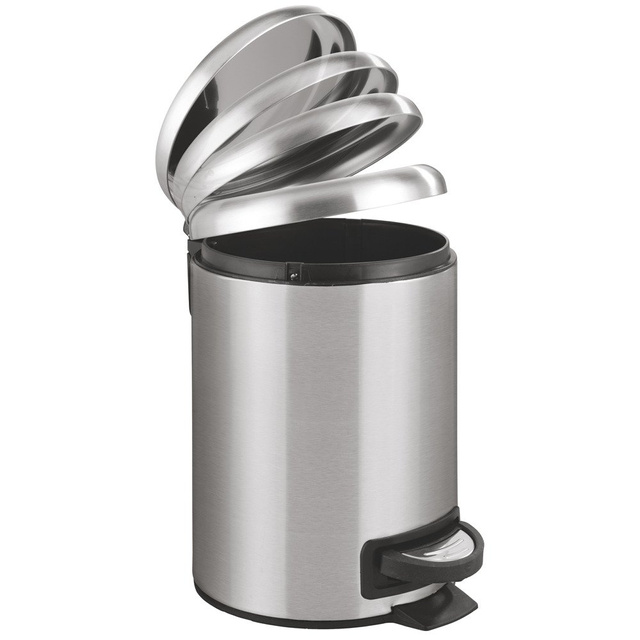 Kosz na śmieci ze stali nierdzewnej LEMAN, Easy Close, 3 l, WENKO