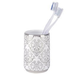 Pojemnik na szczoteczki do zębów BAROCK SILVER, WENKO