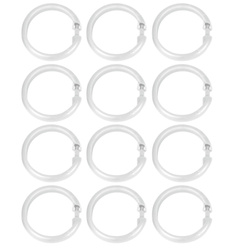 Haki do zasłony prysznicowej LARGE 12 sztuk, WENKO