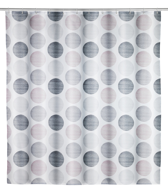 Zasłona prysznicowa Pastel Dots, 180 x 200 cm, WENKO