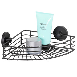 Narożna półka pod prysznic BARI Vacuum-Loc, metalowa, WENKO