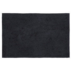 Dywanik łazienkowy, 100% bawełny, 50 x 80 cm, czarny, WENKO