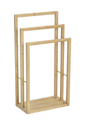 Stojak na ręczniki z trzema ramionami, Bambusa, WENKO