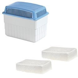 Pochłaniacz wilgoci, osuszacz powietrza + 2 wkłady x 1 kg - zestaw, WENKO