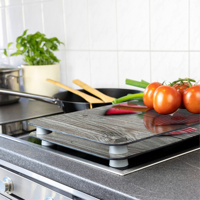 Szklane płyty ochronne HEARTS na kuchenkę - 2 sztuki, WENKO