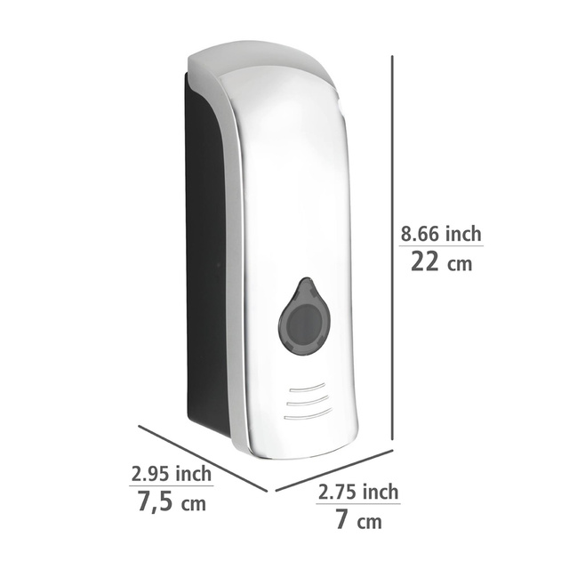 Dozownik do mydła i płynu do dezynfekcji RANERA, 280 ml, srebrny, WENKO