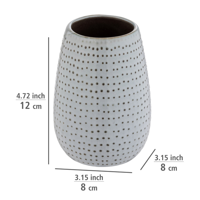 Ceramiczny kubek na szczoteczki BELLANTE, niebieski, WENKO