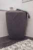 Pufa CANDY GREY - kosz na pranie, 2w1, WENKO