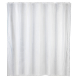 Zasłona prysznicowa, tekstylna, 180x200 cm, biała, WENKO