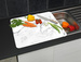 Wielofunkcyjna płyta kuchenna z hartowanego szkła MARBLE