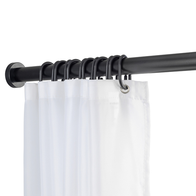 Teleskopowy drążek prysznicowy LUZ, Ø 2,8 cm, 70-115 cm, czarny, WENKO