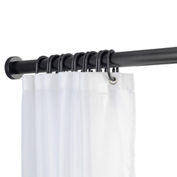Teleskopowy drążek prysznicowy LUZ, Ø 2,8 cm, 70-115 cm, czarny, WENKO
