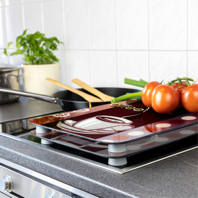 Szklane płyty ochronne COFFEE FLAVOUR, 2 sztuki