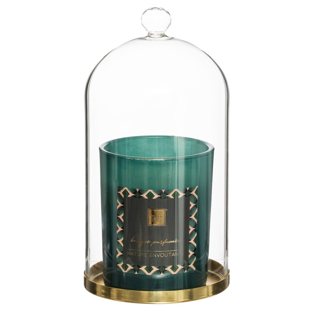 Świeca zapachowa ze szklanym kloszem FEEL, 210 g