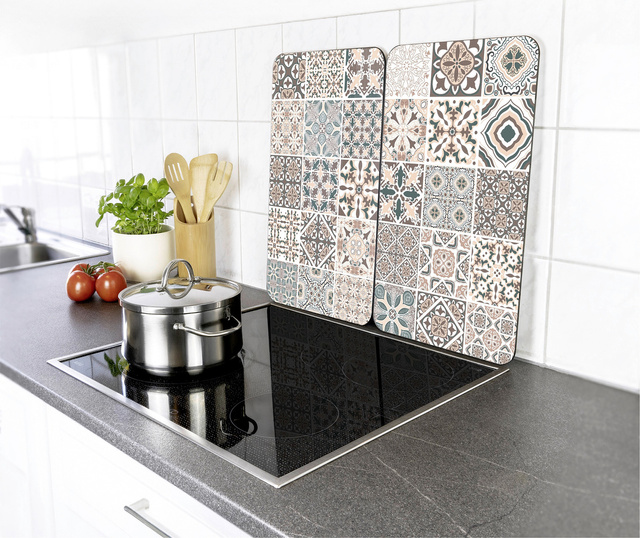 Szklane płyty na kuchenkę z mozaiką, 2 sztuki, WENKO