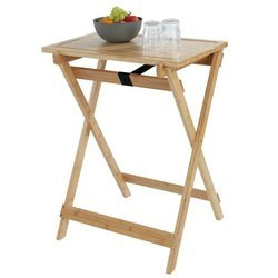 Składany stolik bambusowy LUGO z deską i tacą, 3w1, WENKO