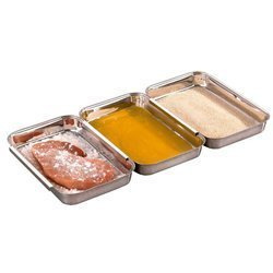 Zestaw do panierowania artykułów spożywczych, stal nierdzewna