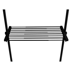 Półka do garderoby, HERKULES, 73-120 x 42 cm, czarna, WENKO