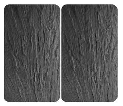 Szklane płyty ochronne na kuchenkę ŁUPEK, 2 sztuki w komplecie, WENKO