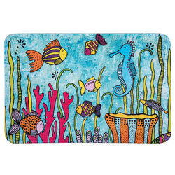 Dywanik łazienkowy z kolorowym nadrukiem, 45 x 70 cm, Ocean Life, WENKO