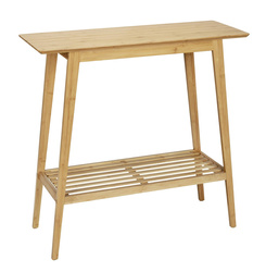 Bambusowa konsola z półką, 80 x 76 x 30 cm, Kona, WENKO