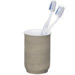 Kubek łazienkowy na szczoteczkę do zębów, pojemnik NEBO z dekoracyjną fakturą - WENKO