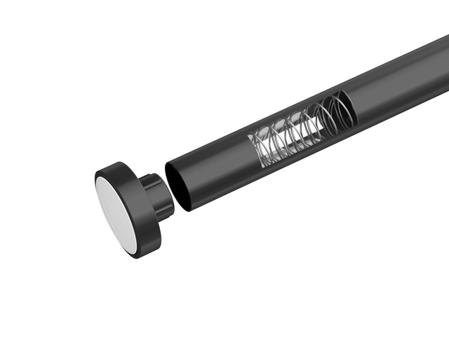 Teleskopowy drążek prysznicowy LUZ, Ø 2,8 cm, 70-115 cm, czarny, WENKO