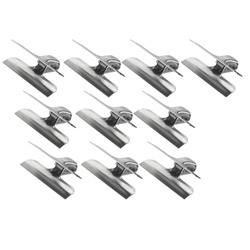 Zestaw klipsów kuchennych ze stali nierdzewnej, 10 szt.