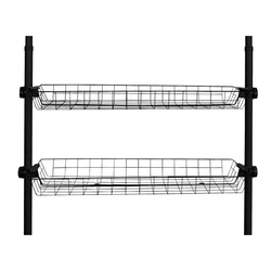 Koszyk do garderoby, szafy HERKULES 2 sztuki, 83 x 38 x 8 cm, WENKO