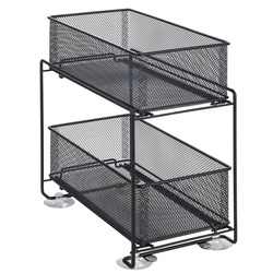 Koszyk kuchenny na żywność GIOMA, 2 poziomy, czarny, WENKO