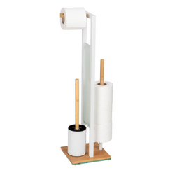 Stojak na papier toaletowy i szczotkę WC RIVALTA, 3w1