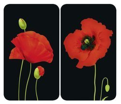 Szklane płyty ochronne MAKI na kuchenkę – 2 sztuki