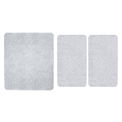 Szklane płyty ochronne, uniwersalne na kuchenkę - zestaw multi - 3 płyty, WENKO