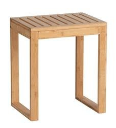 Taboret łazienkowy BAMBUSA, bambusowy, WENKO