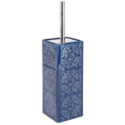 Pojemnik na szczotkę CORDOBA DARK BLUE + szczotka WC, WENKO