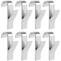 Haczyk - wieszak na grzejnik żeberkowy, chrom, 8 sztuk w komplecie, WENKO